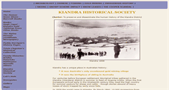 Desktop Screenshot of kiandrahistory.net